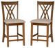 Powell® Starla 2-Piece Brown Counter Stool Set-0