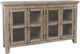 Jofran Inc. Rustic Shores Watch Hill Brown Gray 4-Door Low Accent Cabinet-0