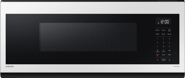 Samsung Bespoke 1.1 Cu. Ft. White Glass Over The Range Microwave-0