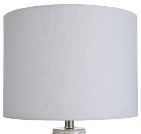 Stylecraft Evian Gray/Ivory/White Table Lamp-3