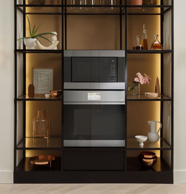 Café Minimal 30" Platinum Glass Built In Convection Single Electric Wall Oven