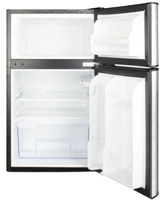 Summit® 19" 3.2 Cu. Ft. Stainless Steel Compact Refrigerator-1