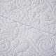Olliix by Madison Park Quebec White Oversized Quilted Throw-3