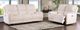 Furniture of America® Morcote Beige Power Reclining Loveseat-1