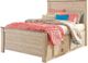 Signature Design by Ashley® Willowton 5-Piece Whitewash Twin Youth Panel Storage Bed Set-1