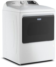Maytag® 7.4 Cu. Ft. White Pet Pro Gas Dryer Extra Power and Sanitize Cycle