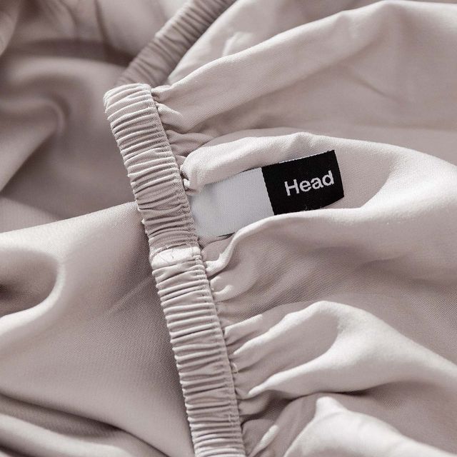 Hush Iced 4-Piece Grey Bamboo Cooling Full Sheets and Pillowcase Set-3