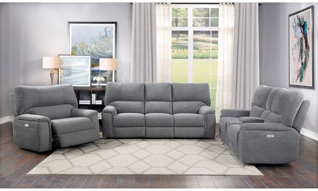 Homelegance® Dickinson Charcoal Power Reclining Chair with Power Headrest-3