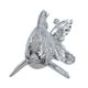 A & B Home Glossy Chrome Fish Figurine -3