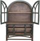 International Furniture Direct Obsidian Brown/Green Dining Pantry with Hutch-3