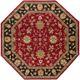 Surya Crowne Burgundy 8' Octagon Area Rug-0