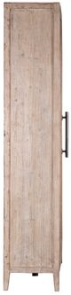 Dovetail Furniture Basel Light Warm Wash/Silver Cabinet-2