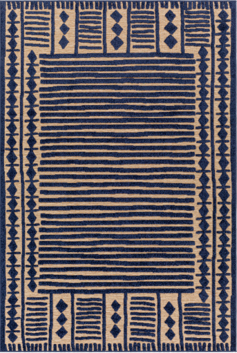 Surya Greenwich Blue/Taupe 5'x7' Area Rug-0