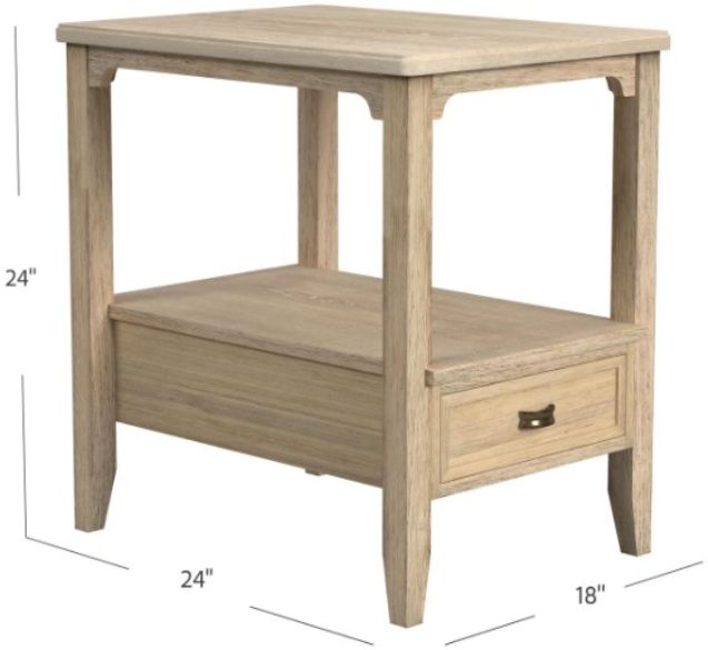 Null Furniture Chatham Bisque Rectangular End Table-3