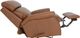 BarcaLounger® Crews Dobbs Saddle Leather Manual Swivel Glider Recliner-4