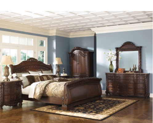 ashley furniture dark brown dresser Porter - Dresser