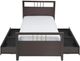 Modus Furniture Nevis Espresso Queen Platform Storage Bed-2
