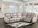 Furniture of America® Gorgius 6-Piece Modular Light Gray Power Reclining Sectional-0