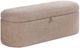 Crown Mark Philipa Mauve Tweed Storage Bench-0