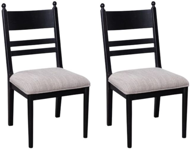 Signature Design by Ashley® Greddinton Black Dining Upholstered Side Chair-4