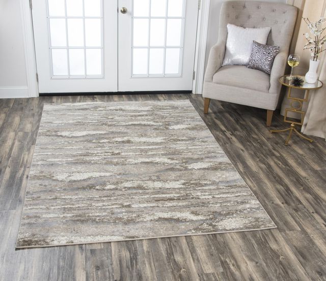 Rizzy Home Encore Beige 5'2" x 7'3" Rug-1