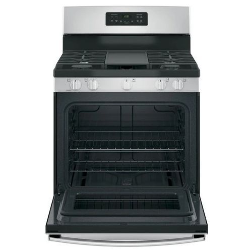 GE® 30" Stainless Steel Freestanding Natural Gas Range-1