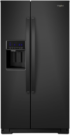 Whirlpool® 36 in. 28.5 Cu. Ft. Black Side-by-Side Refrigerator