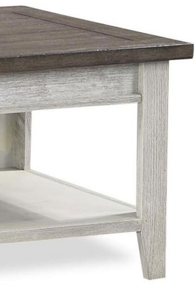 aspenhome® Eastport Drifted White Cocktail Table with Grey Top -2