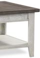 aspenhome® Eastport Drifted White Cocktail Table with Grey Top -2
