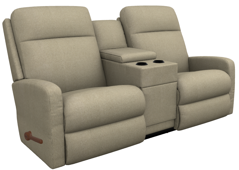 La-Z-Boy® Finley Linen Manual Wall Reclining Loveseat with Console