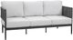 John Thomas Furniture® Parks Black/Gray Rattan Outdoor Olympic Sofa-0