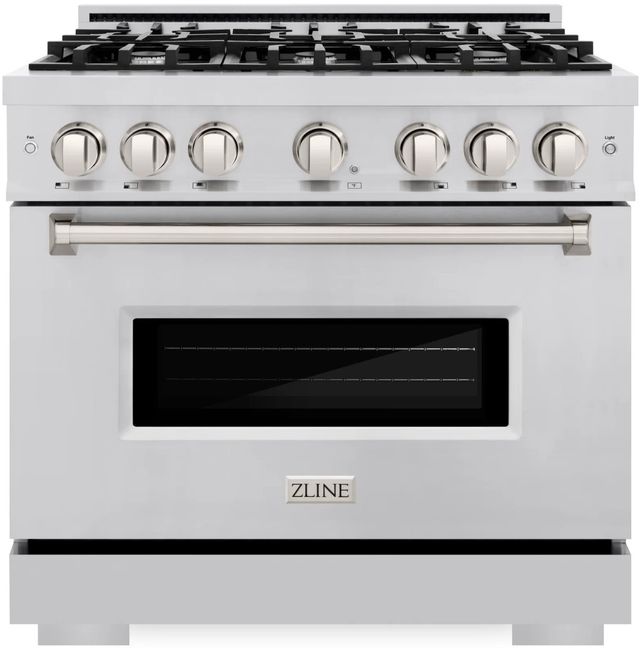 ZLINE Classic 36" Stainless Steel Pro Style Dual Fuel Range-0