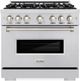 ZLINE Classic 36" Stainless Steel Pro Style Dual Fuel Range-0