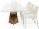 VIG Furniture Modrest Scott Clear/Walnut Modern Extendable Dining Table-4