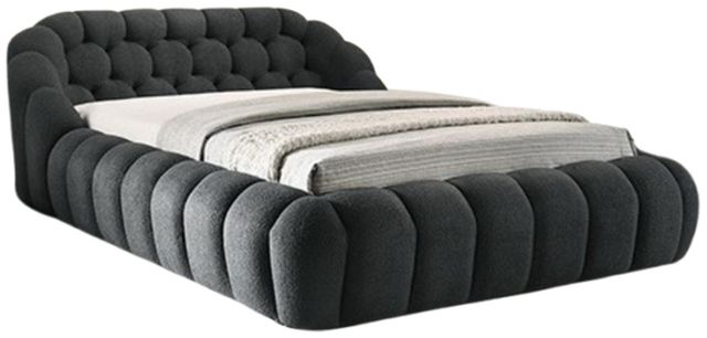 Furniture of America® Newquay Charcoal Eastern King Panel Bed-0