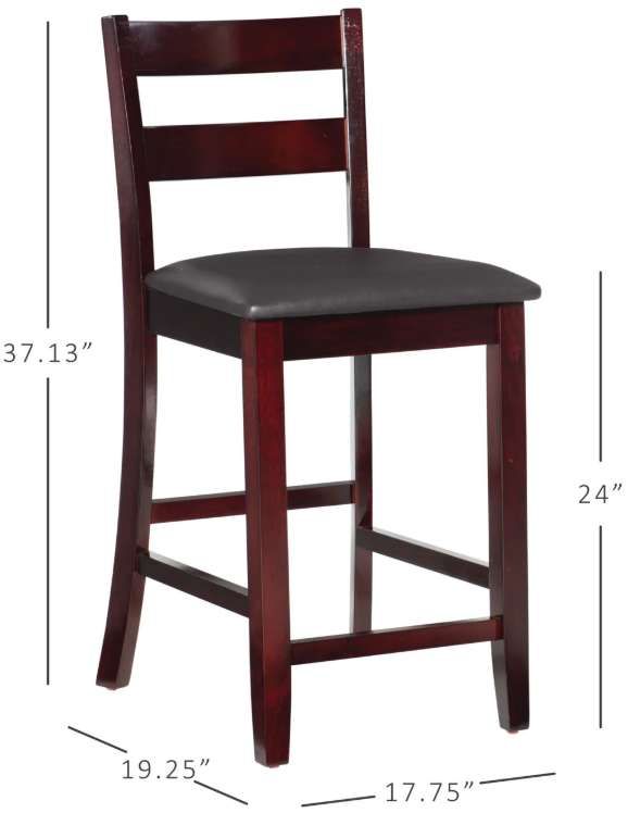 Linon Triena Soho Espresso Counter Stool-2