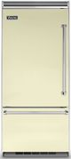 Viking® 5 Series 36 in. 20.4 Cu. Ft. Vanilla Cream Built In Bottom Freezer Refrigerator-0