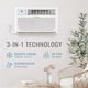 Keystone 12000-BTU 550-sq ft 115-Volt White Through-the-Wall Air Conditioner-2