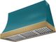AGA Marquee 48" Salcombe Blue Wall Mounted Range Hood  with Antique Brass Trim-0