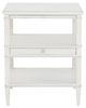 Fairfield® Camille White Rectangular End Table-1