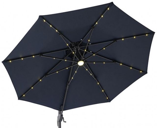 Furniture of America® Nuti Blue Aluminum/Fabric Outdoor Patio Umbrella-0
