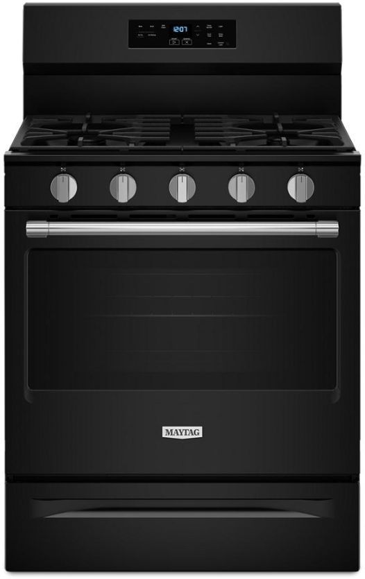 Maytag® 30" Black Freestanding Gas Range-0