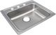 Elkay Lustertone® Classic Lustrous Satin 22" x 19-1/2" x 5" 3-Hole Single Bowl Drop-In ADA Sink-0