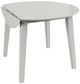 Jofran Inc. Simplicity Dove Gray Round Drop Leaf Dining Table-3
