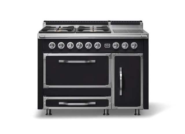 Viking® Tuscany 48" Onyx Pro Style Dual Fuel Range with 2 Induction-0