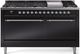 Ilve® Nostalgie II Series 60" Glossy Black Pro Style Dual Fuel Range-0