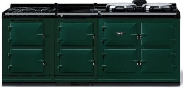 AGA™ eR7 210 Classic Cast Iron 83" British Racing Green Pro Style Dual Fuel Range-0
