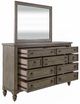 Liberty Furniture Americana Farmhouse Dusty Taupe Dresser and Mirror Set-5