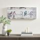 Olliix by Madison Park Perched Birds Grey and White Hand Painted Wood Plank-5