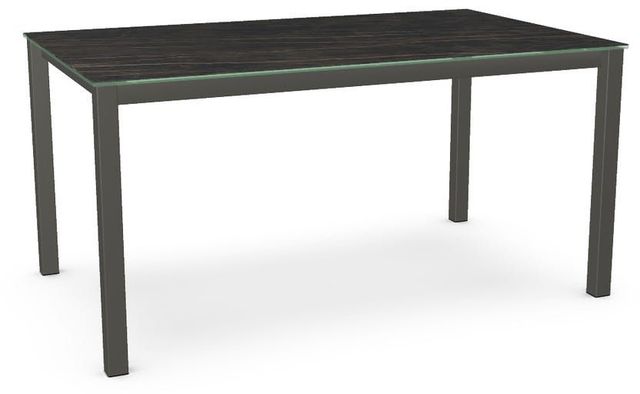 Amisco Customizable Ricard Black Italian Porcelain Rectangular Table-0